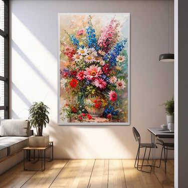 Acrylic Flower Vase Painting